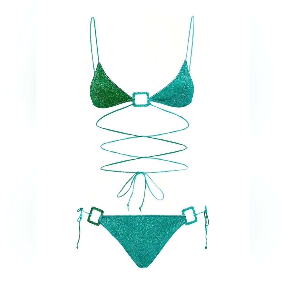 B5. NWT OSEREE UMIERE FIRTY TRIANGLE BIKINI SET